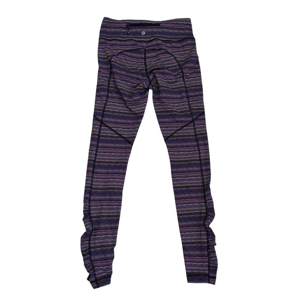 Lululemon Run Tights Space Dye Zip Pocket Purple Women's 6 - Picture 3 of 7